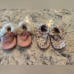 Toddler girls FP Mocs bundle sz 7